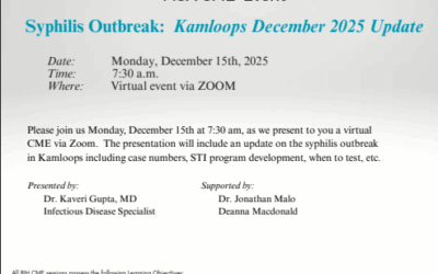 Syphilis Outbreak: Kamloops December 2025 Update